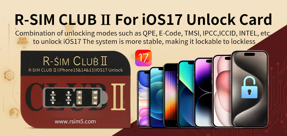 R-SIM CLUB 2 For iOS17 Unlock Card