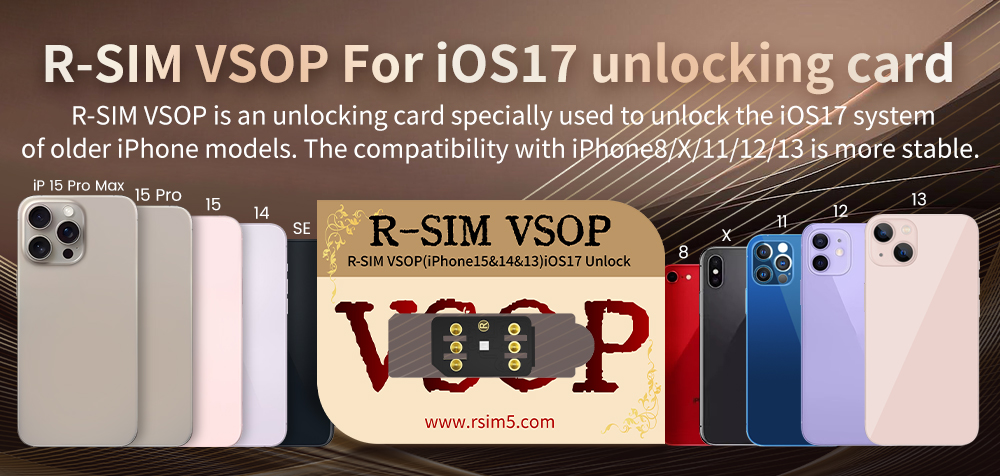 R-SIM VSOP For iOS17 Unlocking Card