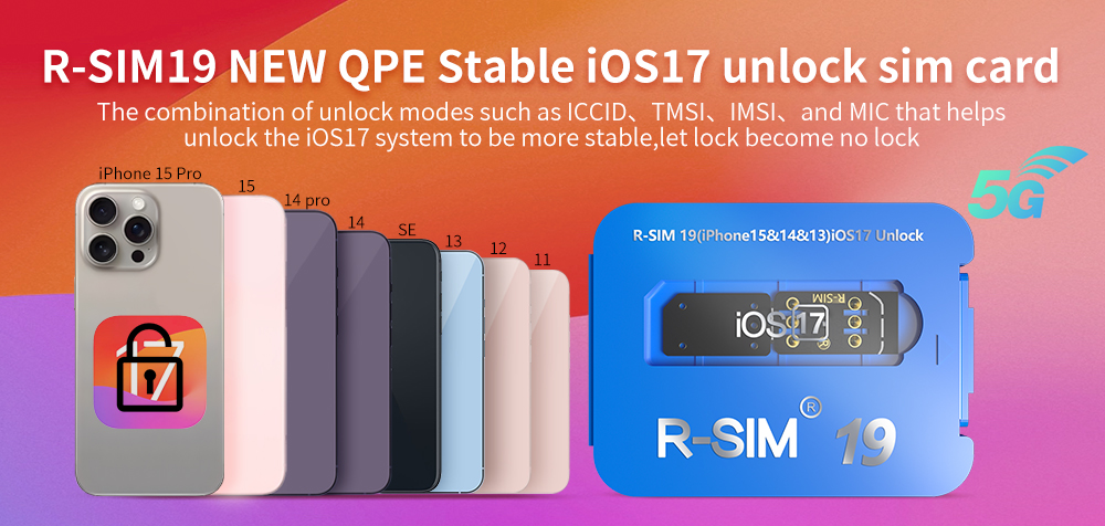 R-SIM19 NEW QPE Stable iOS17 unlock sim card